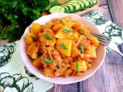 Kartoshkali karam dimlama